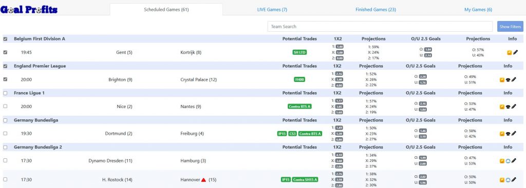 LSM Scheduled Games example